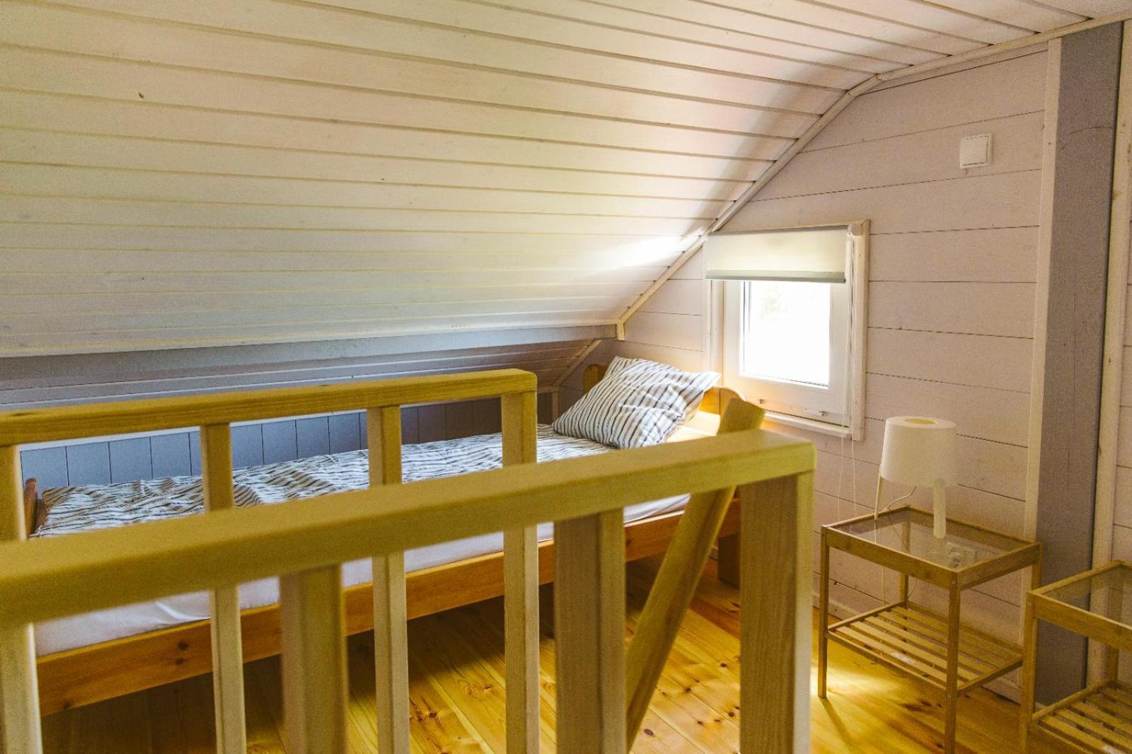 Villa Surf Domki Habenda Z Sauna Ogrodowa à Sarbsk Extérieur photo