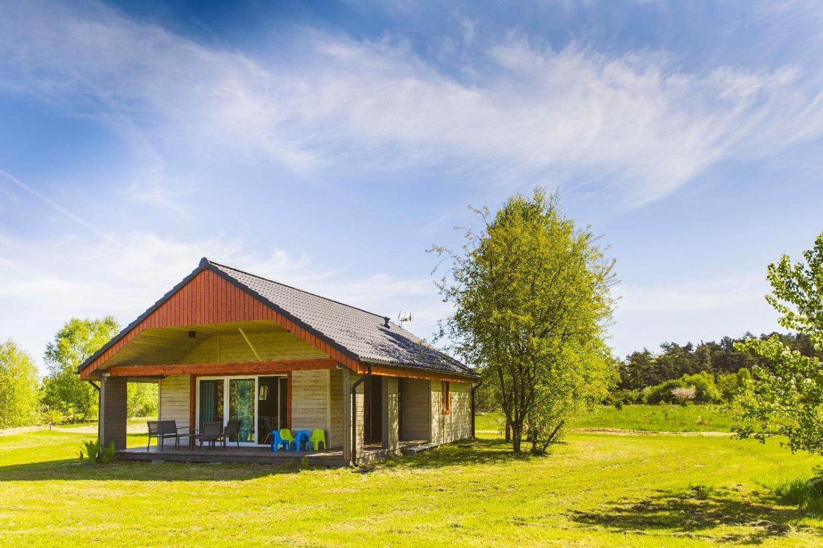 Villa Surf Domki Habenda Z Sauna Ogrodowa à Sarbsk Extérieur photo