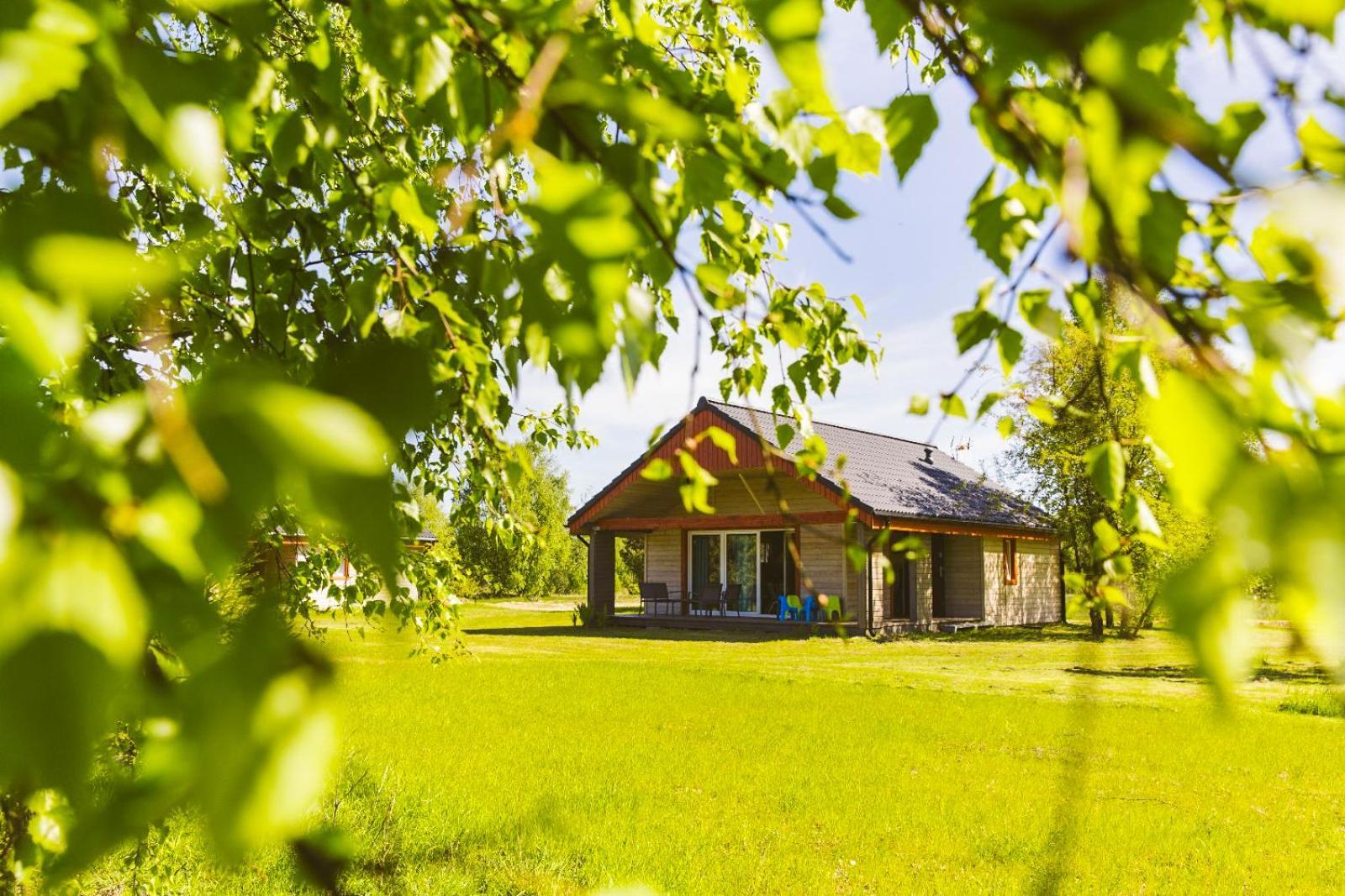 Villa Surf Domki Habenda Z Sauna Ogrodowa à Sarbsk Extérieur photo