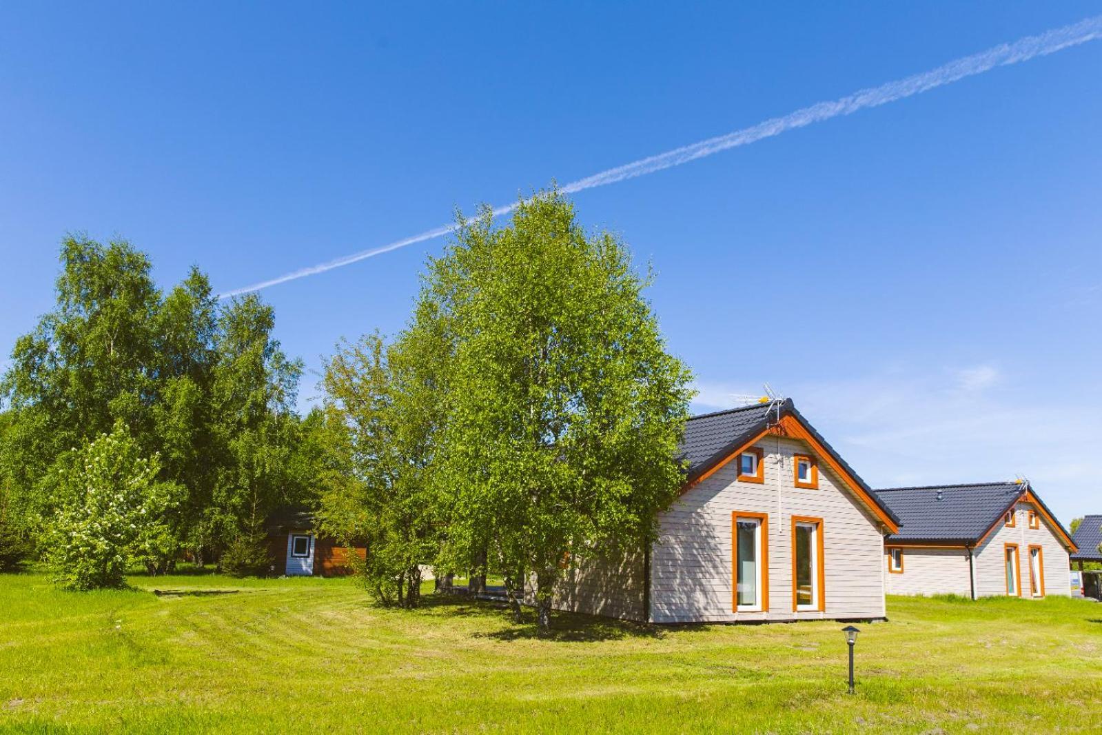 Villa Surf Domki Habenda Z Sauna Ogrodowa à Sarbsk Extérieur photo